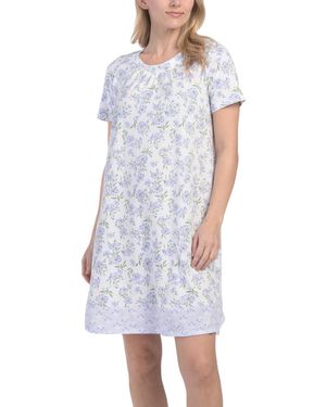 TJ Maxx Floral Nightshirt For Cotton/Polyester - White
