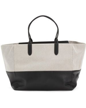 TJ Maxx Capri Tote Bag With Detachable Pouch For Leather - White