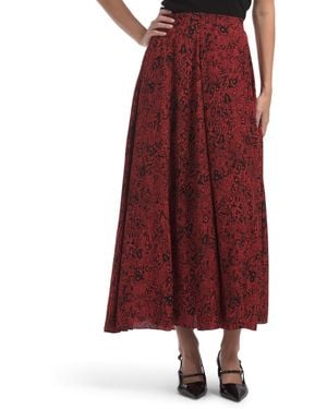 TJ Maxx Joyo Soft Wild Voltaire Skirt For Viscose - Red