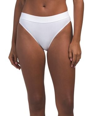 TJ Maxx Cotton Blend Beauty Bikini Briefs For Cotton/Polyester - White