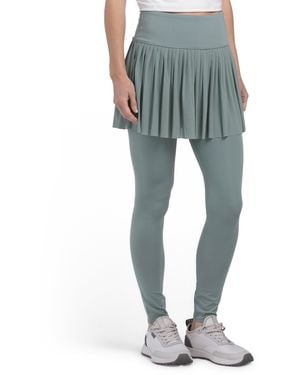 TJ Maxx Upf 50 Allegro High Rise Mesh Skirted Leggings For Nylon/Spandex - Blue