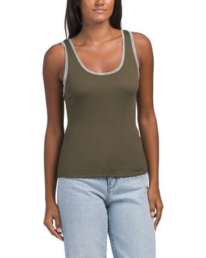 TJ Maxx Supima Cotton Miley Tank Top For - Green