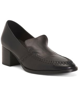 TJ Maxx Leather Elaine Heeled Pumps For - Black
