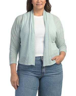 TJ Maxx Plus Dolman Sleeve Jacket For Polyester - Blue
