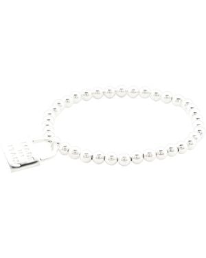 TJ Maxx Sterling Plated Bronze Beaded Lock Bracelet For - Multicolor