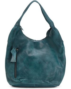 TJ Maxx Leather Camila Slouchy Shoulder Bag For - Green