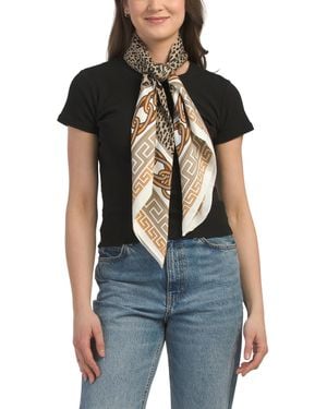 TJ Maxx Printed Scarf For Polyester - Black