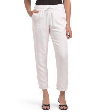 TJ Maxx Naomi Woven Pants For Viscose - White