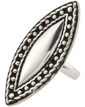 TJ Maxx Sterling Plated Diamond Shape Ring - Metallic
