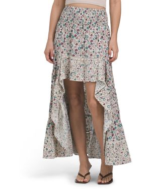 TJ Maxx Tiered Skirt For Cotton/Polyester - Brown
