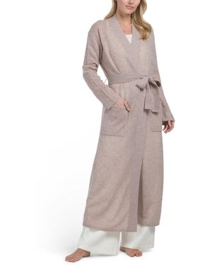 TJ Maxx Cashmere Long Robe For - Gray
