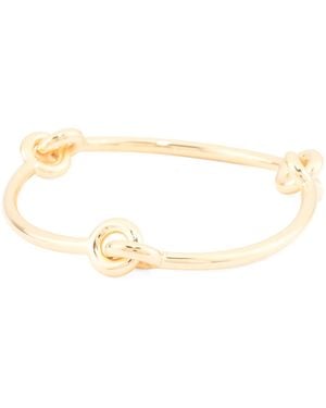 TJ Maxx 14Kt Triple Knots Bangle Bracelet - White