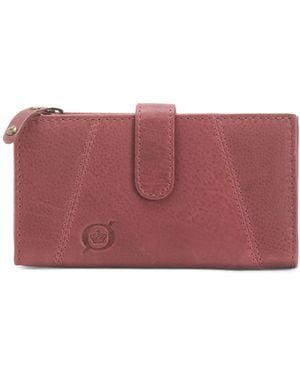 TJ Maxx Leather Ranier Tab Flip Wallet - Red