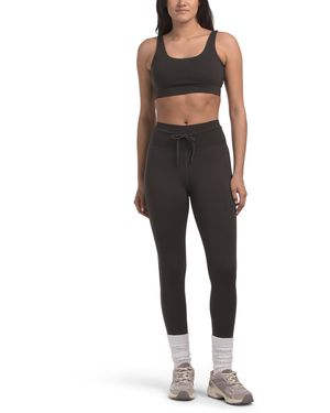 TJ Maxx 2Pc Active Set With Drawcord Leggings, Spandex/Polyester - Black