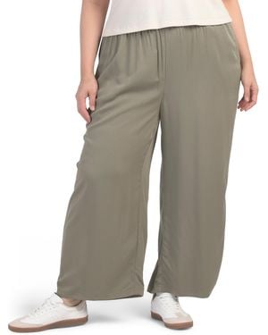 TJ Maxx Plus Pull On Pants For Rayon - Gray