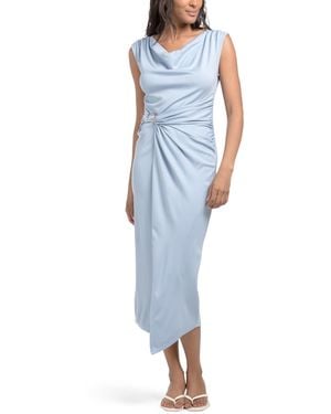TJ Maxx Knit Dress With Hardware Detail For Spandex/Rayon - Blue