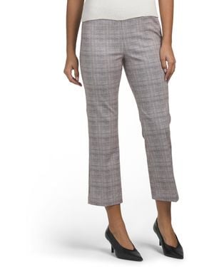 TJ Maxx Stella Crop Kick Flare Ponte Pants For Spandex/Polyester/Rayon - Gray