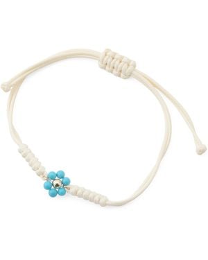TJ Maxx 14Kt And Flower Cord Bracelet - White