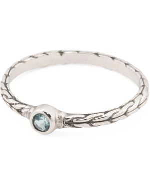 TJ Maxx Sterling Round Topaz Woven Band Ring - Multicolor