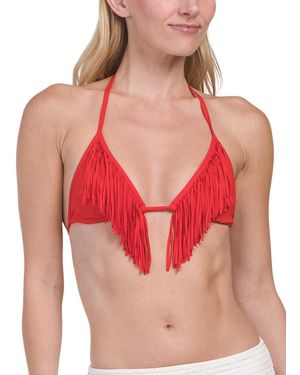 TJ Maxx Sienna Bikini Top, Nylon/Spandex - Red