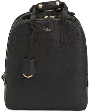 TJ Maxx Leather Dukes Place Medium Zip Around Backpack, Leather - Black