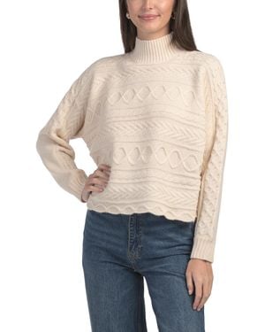 TJ Maxx Turtleneck Sweater, Nylon/Polyester/Acrylic - Blue