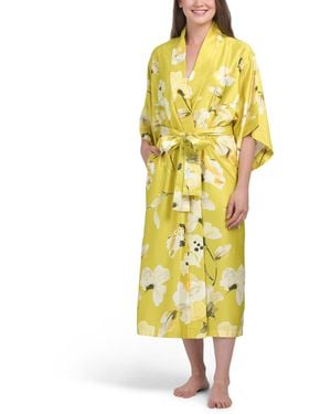 TJ Maxx Aurelia Charmeuse Robe For Polyester - Yellow