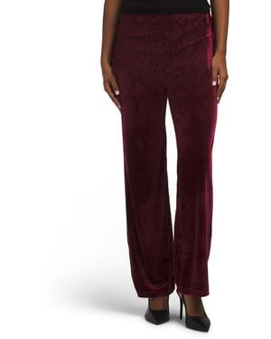 TJ Maxx Lace Scarf Velvet Pants For Nylon/Spandex/Polyester - Red