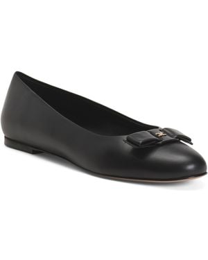 TJ Maxx Leather Luce Ballet Flats For - Black