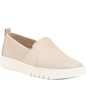 TJ Maxx Wide Leather Cambria Comfort Slip On Sneakers For - Natural