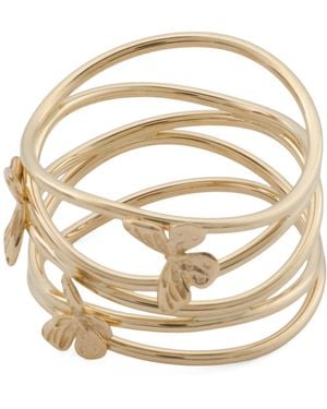 TJ Maxx 14Kt Multi Row Butterfly Ring - Metallic