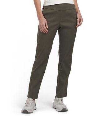 TJ Maxx Textured Ankle Pants For Nylon/Polyester/Viscose - Gray