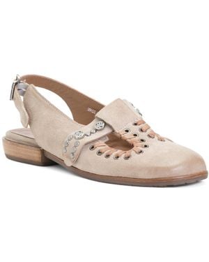 TJ Maxx Suede Zepplin Slingback Flats For Leather/Suede - Pink