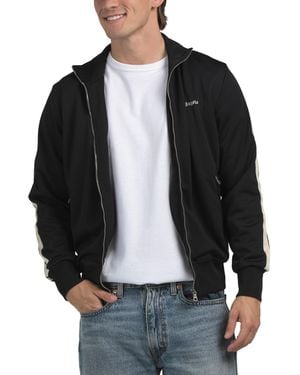 TJ Maxx Classic Logo Track Jacket For Polyester - Black