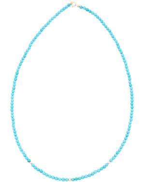 TJ Maxx 14Kt And Beaded Necklace - Blue