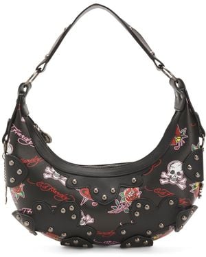 TJ Maxx Dalinda Applique Hobo For Leather - Gray
