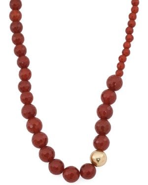 TJ Maxx Brass Graduated Bead Necklace For - Multicolor