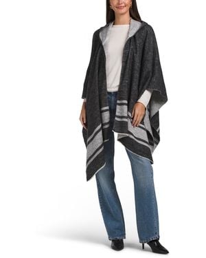 TJ Maxx Hooded Cape For Cotton/Polyester/Acrylic - Black