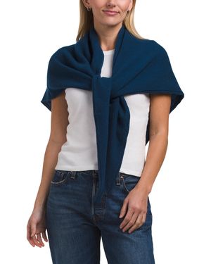 TJ Maxx Cashmere Triangle Scarf For - Blue