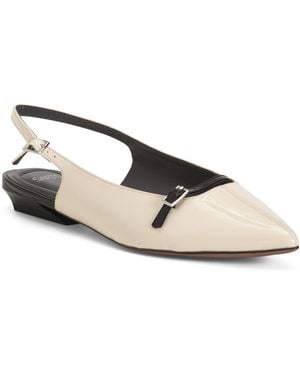 TJ Maxx Patent Leather Emma Slingback Flats For - Natural