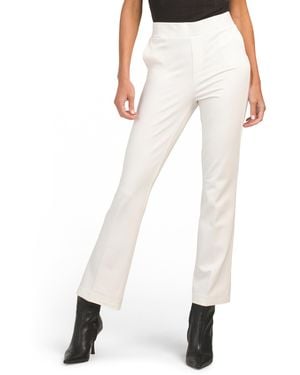 TJ Maxx Premier Ponte Pull On Bootcut Pants For Nylon/Spandex/Rayon - White