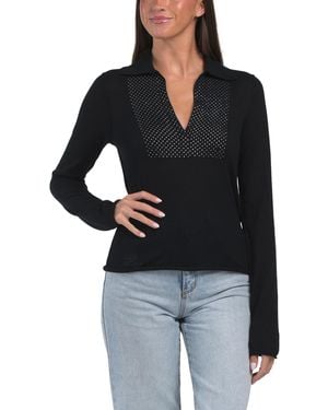 TJ Maxx Cashmere V-Neck Sweater - Black