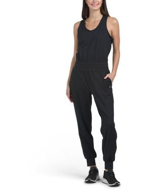 TJ Maxx Gaia Yoga Jumpsuit For Polyester - Black