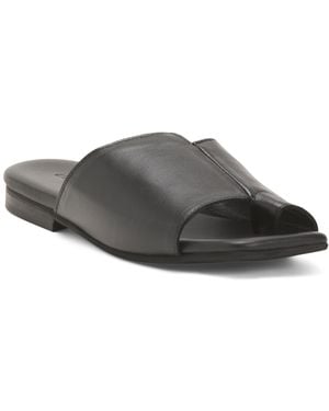 TJ Maxx Leather Slide Sandals For - Gray