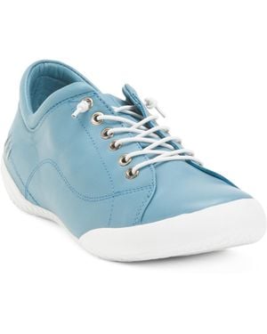 TJ Maxx Leather Tessa Sneakers For - Blue