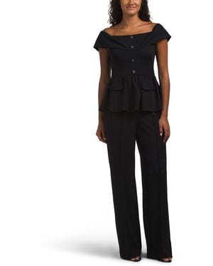 TJ Maxx Off The Shoulder Jumpsuit For Polyester - Black