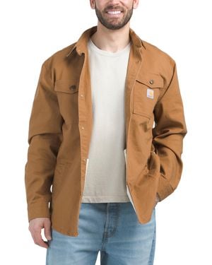 TJ Maxx Montana Loose Fit Shacket For Cotton - Natural