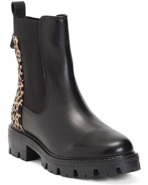 TJ Maxx Leather Ranger Booties For - Black