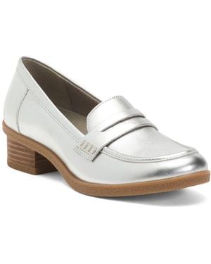 TJ Maxx Leather Danica Comfort Loafers For - White