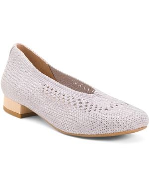TJ Maxx Olivia Comfort Flats For Suede - White
